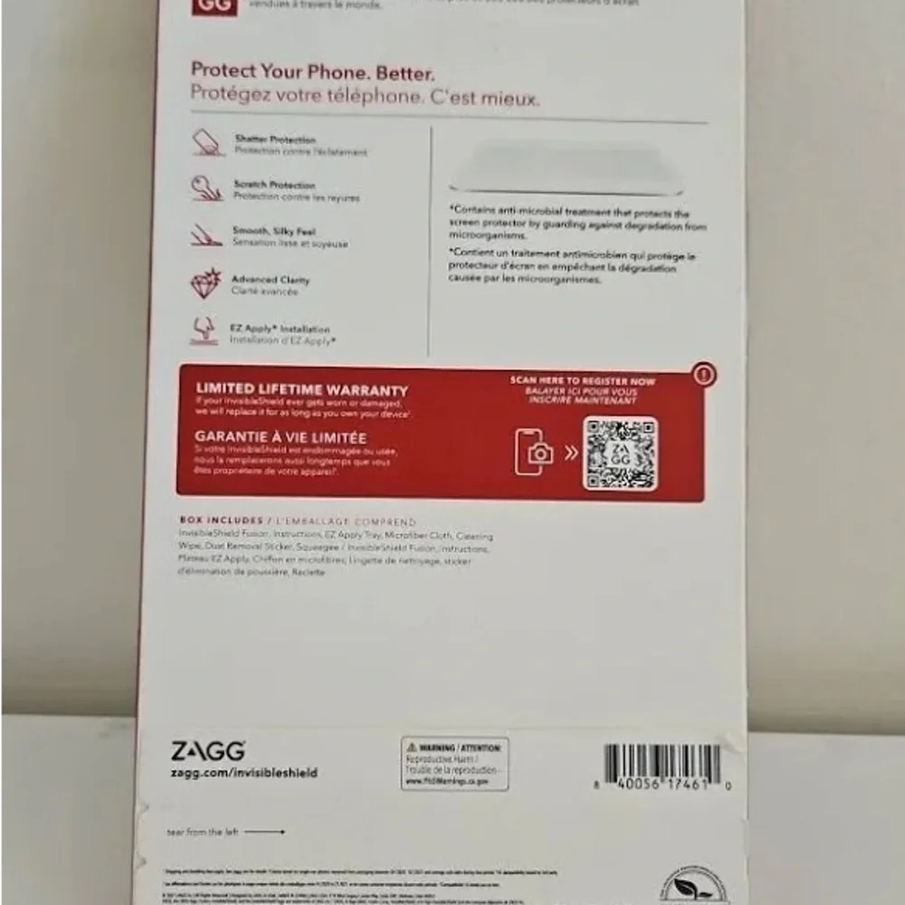 ZAGG InvisibleShield Fusion Defense Flexible Hybrid Screen Protector for S23+